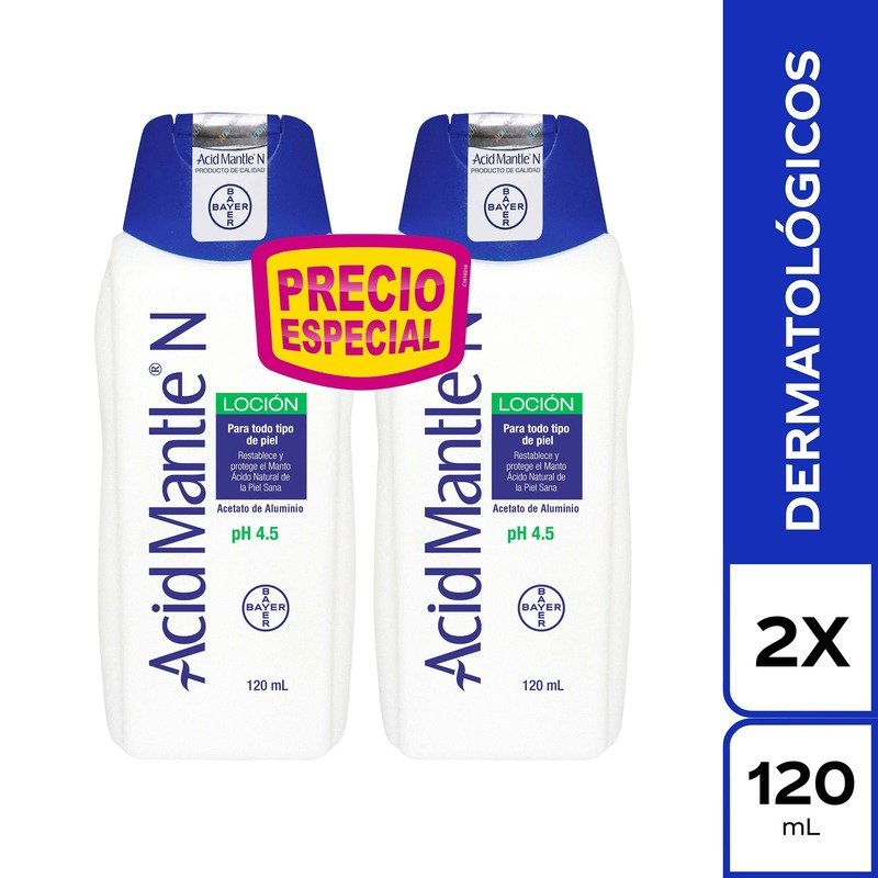 2 ACID MANTLE N LOCION 120 ML PRECIO ESPECIAL
