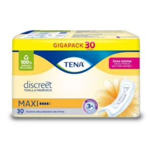 toalla tena mujer maxi 30 unidades