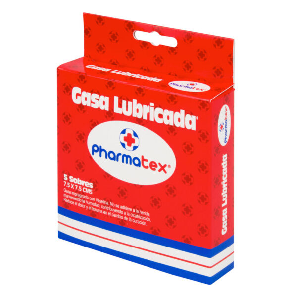 Gasa Lubricada Pharmatex 7.5x7.5cm 5 Sobres