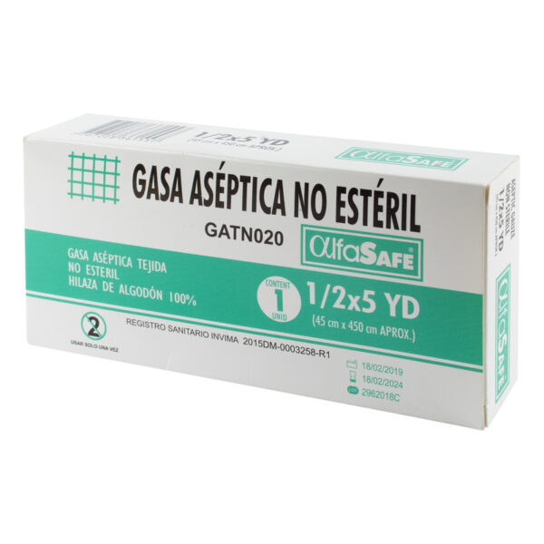 Gasa Alfa Aseptica 1/2x5