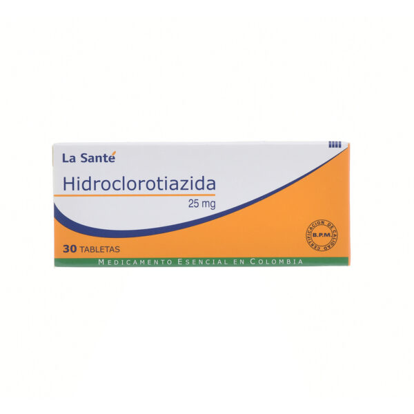 Hidroclorotiazida 25 Mg 30 Tabletas Ls