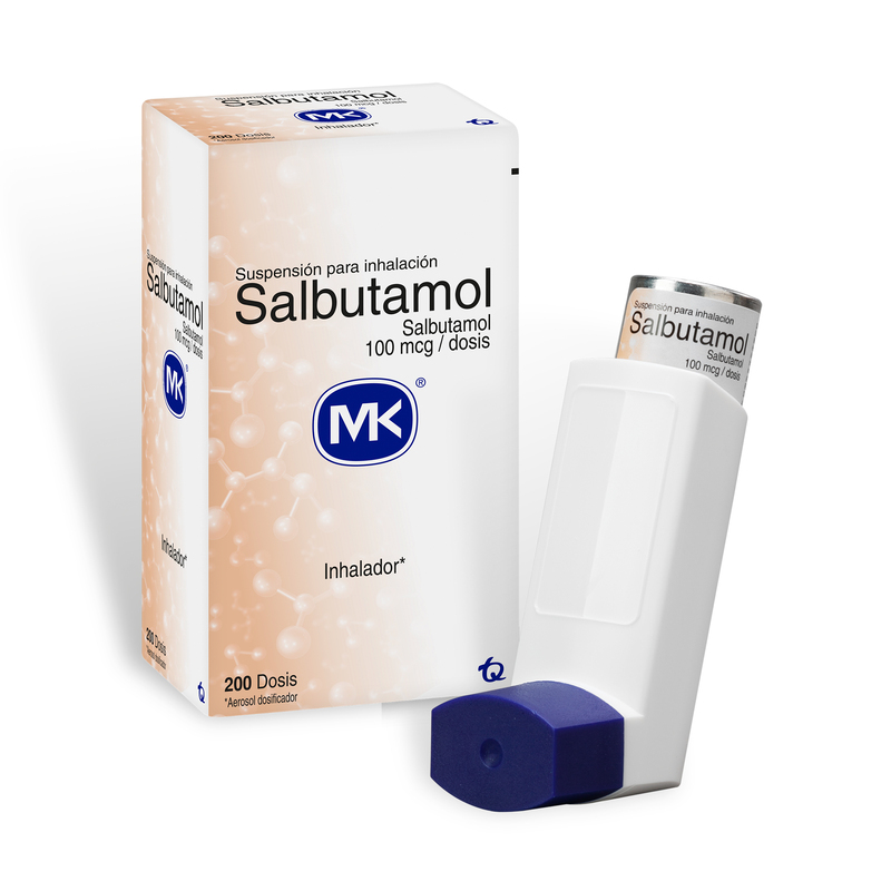 Salbutamol inhalador 200 dosis mk farmaprime