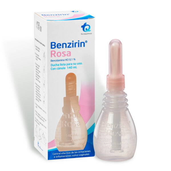 Benzirin Rosa Ducha Vaginal Canula 140ml