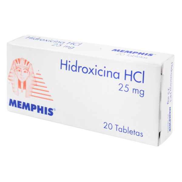 Hidroxicina 25 Mg 20 Tabletas Mp