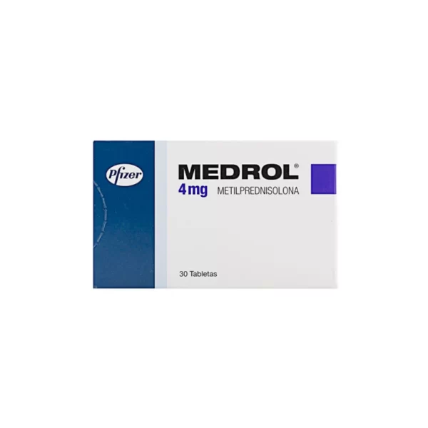 Medrol 4 Mg 30 Tabletas