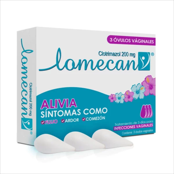 Lomecan V 200 Mg 3 Ovulos Vaginales