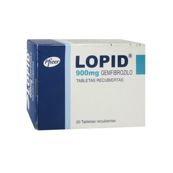 Lopid 900 Mg 20 Tabletas