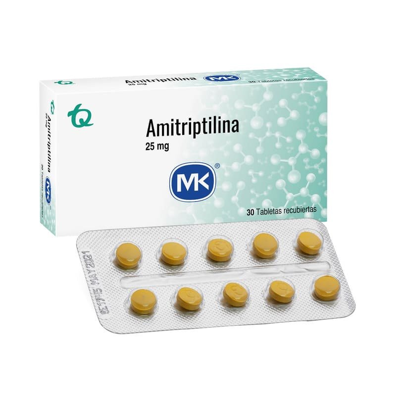 AMITRIPTILINA 25 MG 30 TABLETAS MK