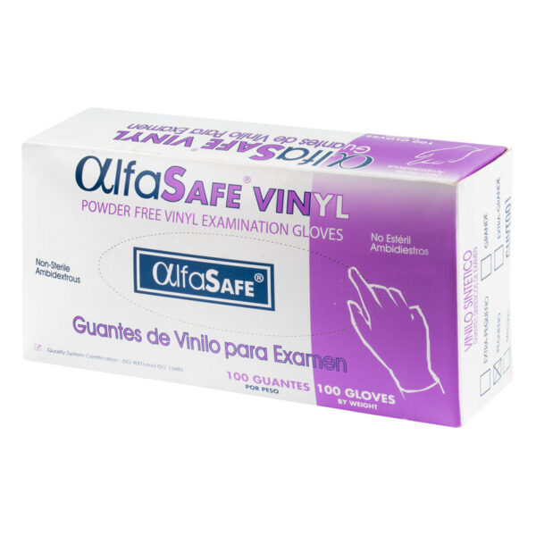 Guante Examen Vinilo Alfa Talla S 100 Unidades