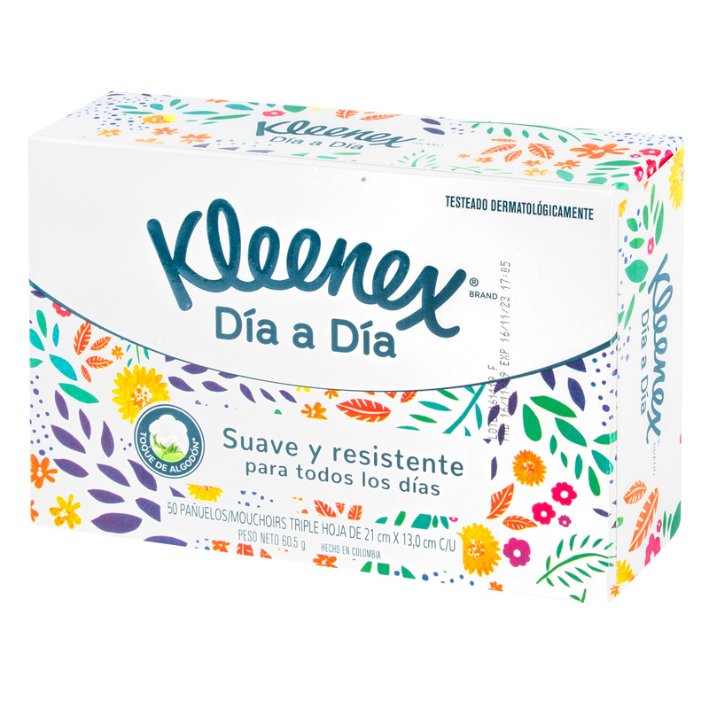 Pañuelos Kleenex Clasico 50 Unidades