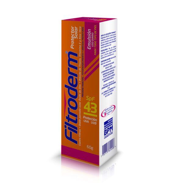 Filtroderm Emusion Filtro Protector Solar 43 Tubo 60 Gr