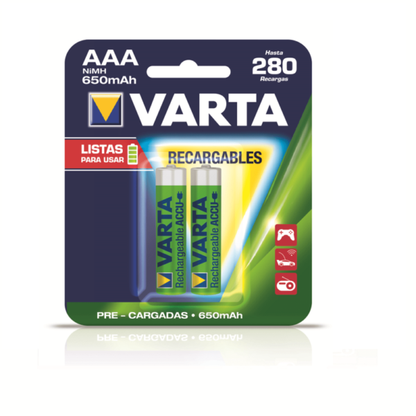 Pila Varta Recargable AAA 2 Unidades