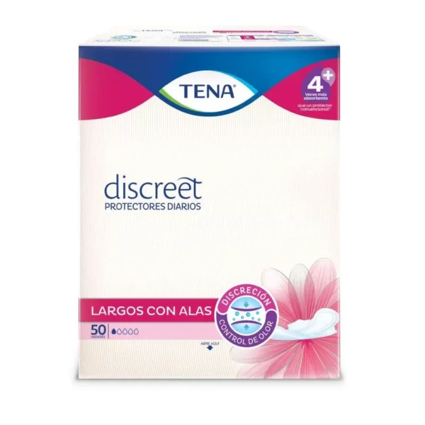 Protectores Tena Largo Alas Discreet 50 Unidades