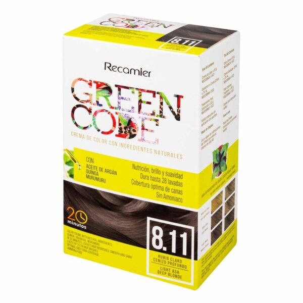 Green Code Kit 8.11 Rubio Claro Cenizo Profundo