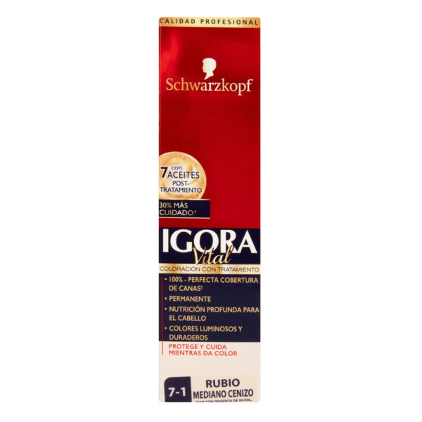 Igora Vital Tubo 7-1 Rubio Medio Cenizo