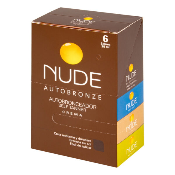 Autobronceador Nude Self Tanner Cr 20 Ml 6 Sobres