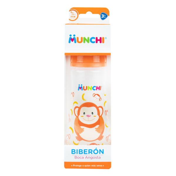 Biberon Munchi Boca Angosta 8 Onzas