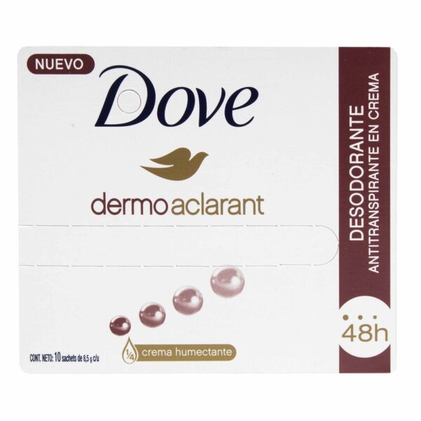 Desodorante Dove Dermo Aclarant 8.5 Gr X 10 Sobres