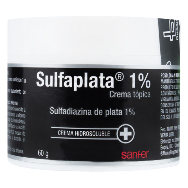 Sulfaplata 1% Crema 60 Gramos