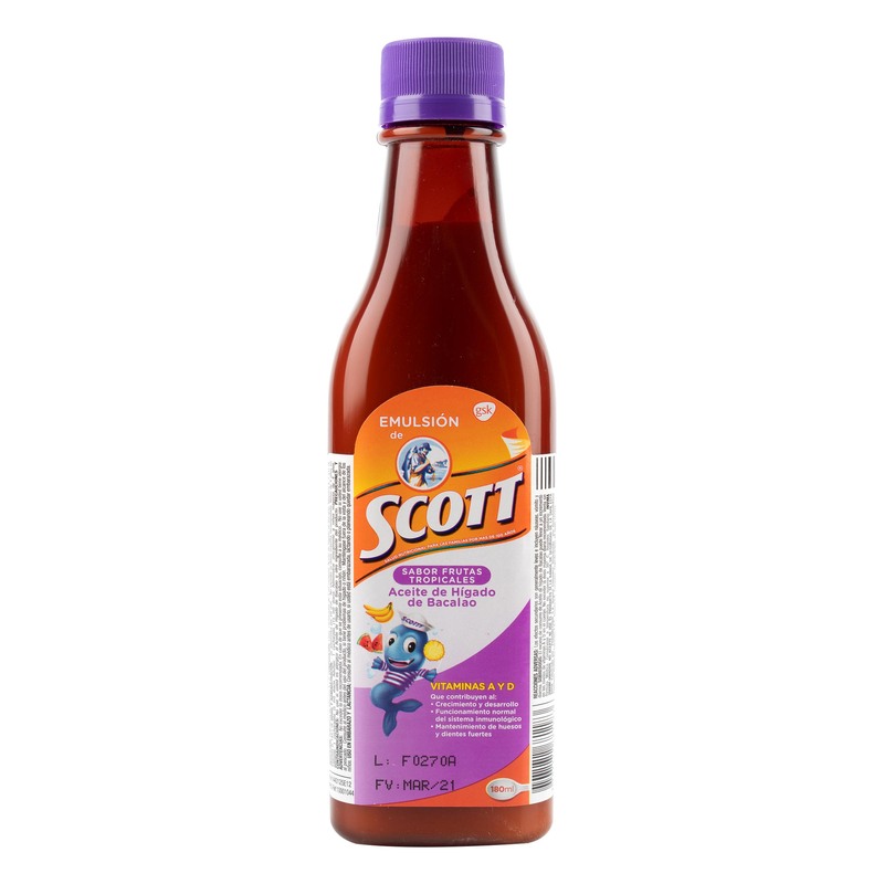 Emulsion Scott Fruta Tropical 180 Ml