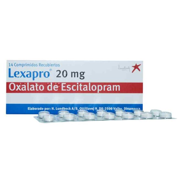 Lexapro 20 Mg 14 Tabletas