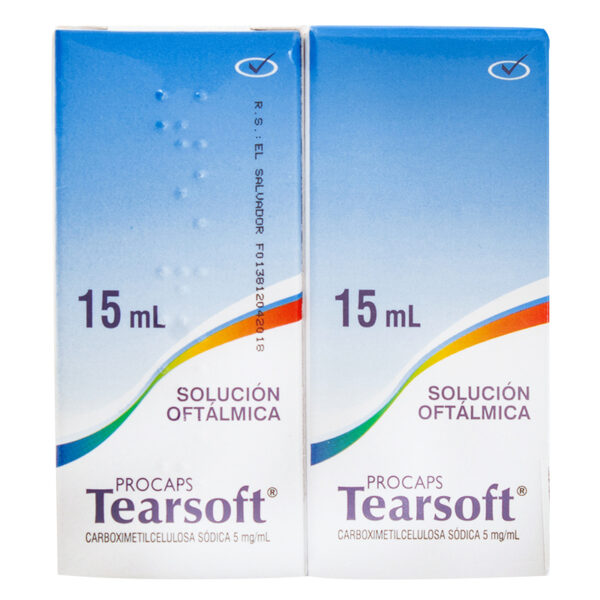 Tearsoft Solucion Oftalmica 15 Ml 2 x 1