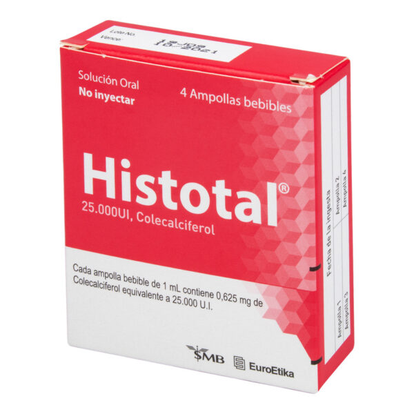 Histotal 25.000 U.I 4 Ampollas Bebibles