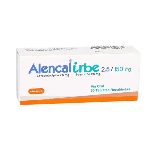 Alencal Irbesartan 2.5 Mg/150 Mg 30 Tabletas