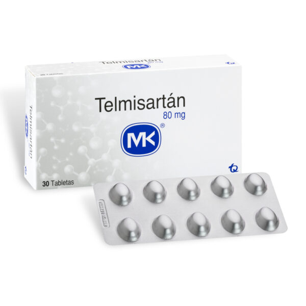 Telmisartan 80 Mg 30 Tabletas Mk