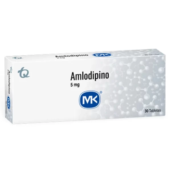 Amlodipino 5mg 30 Tabletas Mk
