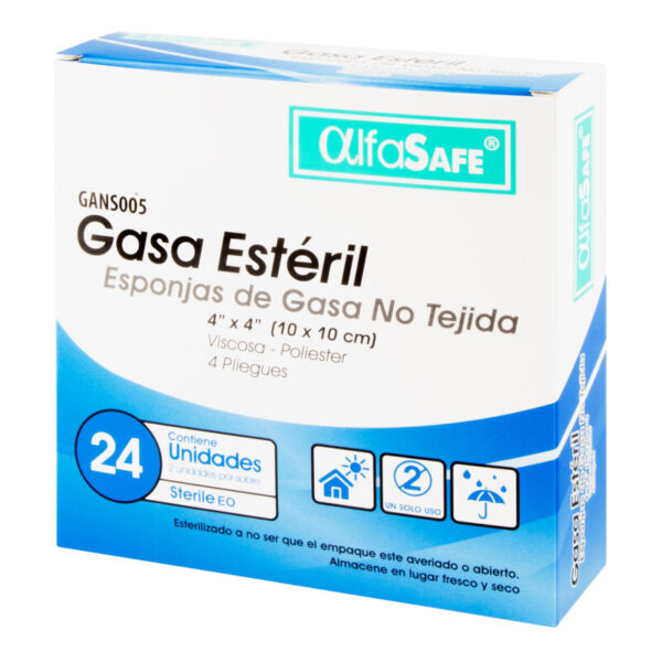 Gasa Alfa Est.No Tejida 4x4 10 Cm 24 Unidades
