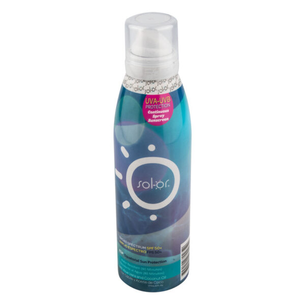 Sol-Or Adulto Bloqueador Filtro Protector Solar 50 Resistente al Agua 177 Ml