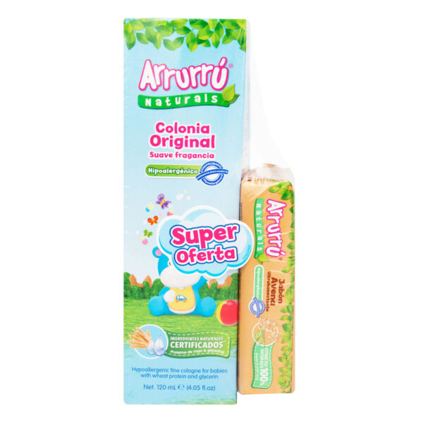 Colonia Arrurru Natural Azul 120 + Jabon Avena Super Oferta