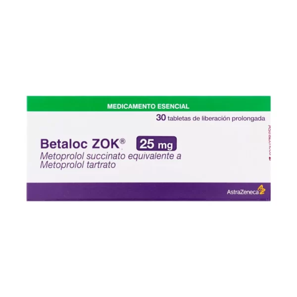 Betaloc Zok 25mg 30 Tabletas