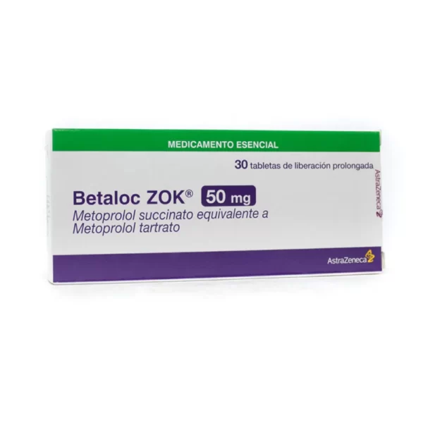 Betaloc Zok 50 Mg 30 Tabletas