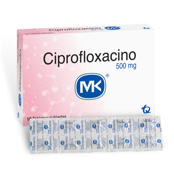 Ciprofloxacina 500 Mg 10 Tabletas Mk