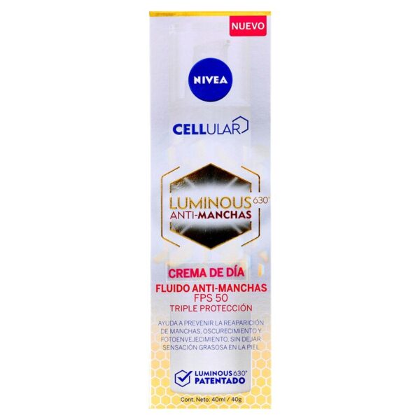 Crema Nivea Facial Cellular Luminus Antim. 40 Gr