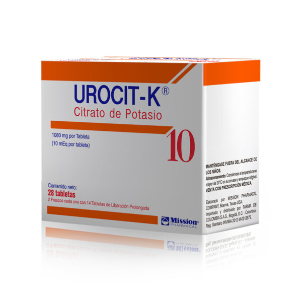 Urocit K 10 Meq 28 Tabletas
