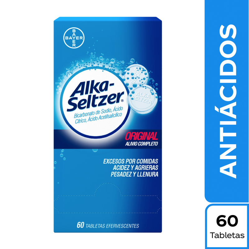 Alka Seltzer 60 Tabletas