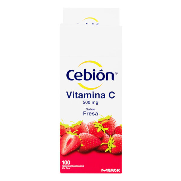 Cebion Masticable Fresa 100 Tabletas
