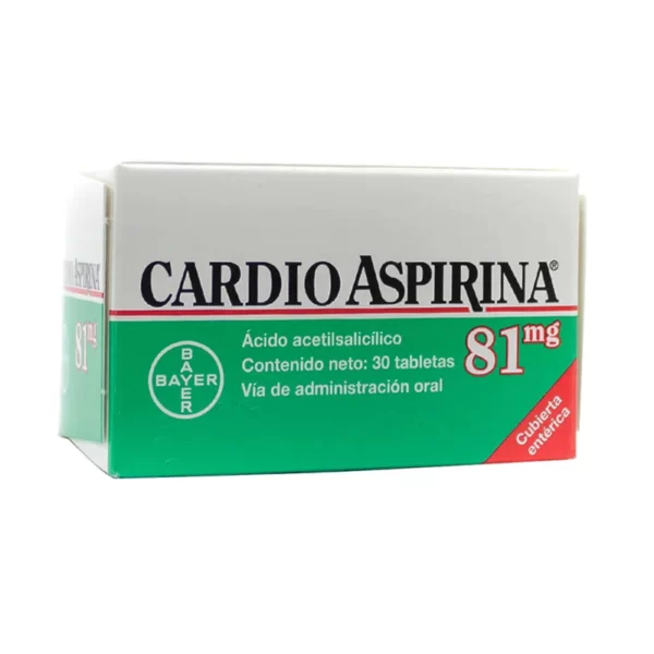 Cardioaspirina 81 Mg 30 Tabletas