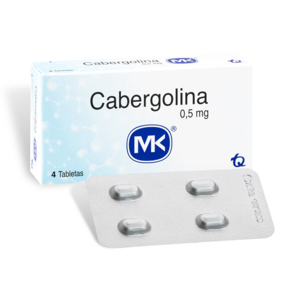 Cabergolina 0.5 Mg 4 Tabletas Mk