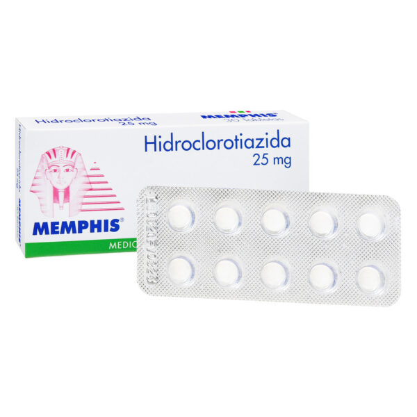 Hidroclorotiazida 25 Mg 30 Tabletas Mp