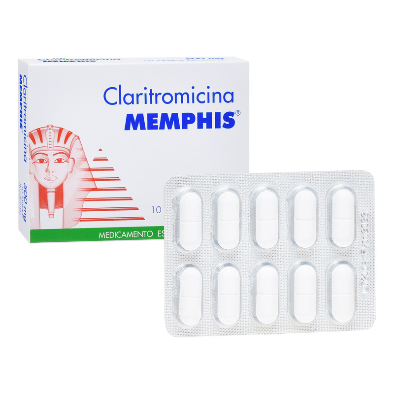 Claritromicina 500 Mg 10 Tabletas Mp