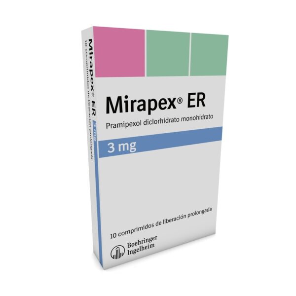 Mirapex Er 3 Mg 10 Tabletas