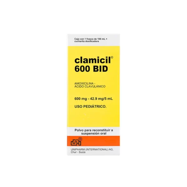 Clamicil Bid Suspension 600 Mg 100 Ml