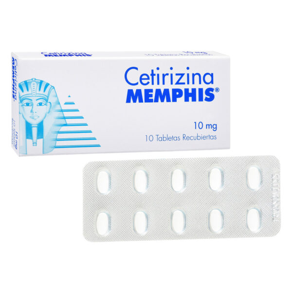 Cetirizina 10 Mg 10 Tabletas Recubiertas Mp