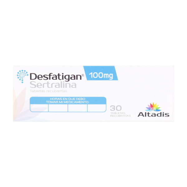 Desfatigan Sertralina 100 Mg 30 Tabletas
