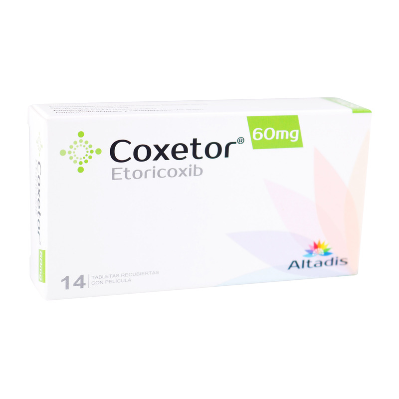 Coxetor 60 Mg 14 Tabletas Recubiertas