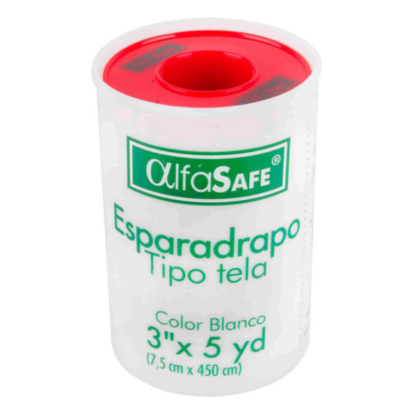 Esparadrapo Tela Alfa Blanco 3x5 Yardas